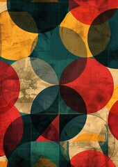 Craft a visually striking abstract background featuring circle colorful