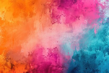 Vibrant Watercolor Background with Colorful Fringe