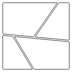 collage or photomontage template 