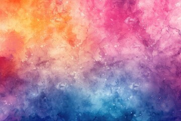  Colorful Orange Pink Borders on Watercolor Background