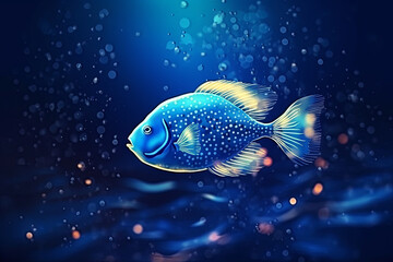 Fototapeta premium Beautiful Tuna Fish Background Design