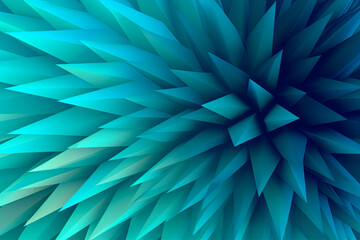 Turquoise ad Blue Spiky Background Design