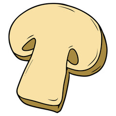 mushroom illustration hand drawn isolated vector