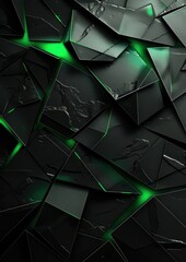 Craft an eye-catching template featuring green abstract