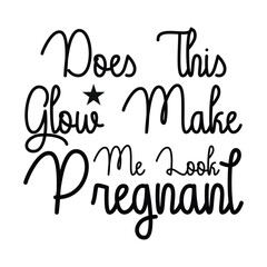 does this glow make me look pregnant