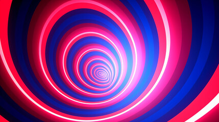 Fototapeta na wymiar Spirale très colorée et flashy. Rose, bleu. Motif de cartoon, bd, dessin animé. Arrondi, tourbillon, tourner. Hypnotisant. Fond pour conception et création graphique.