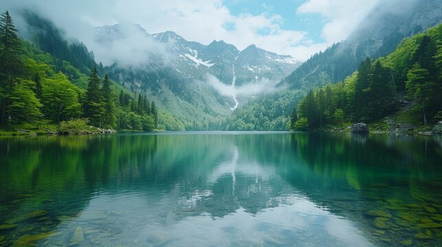 Natural lake
