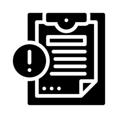 clipboard glyph icon