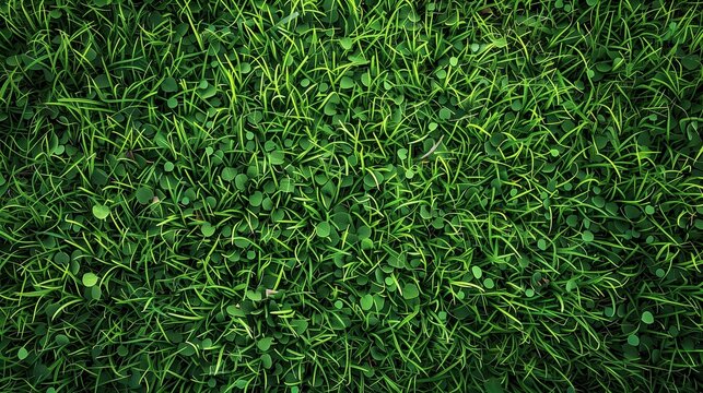 Lush Green Grass Texture Background for Vibrant Lawn Design