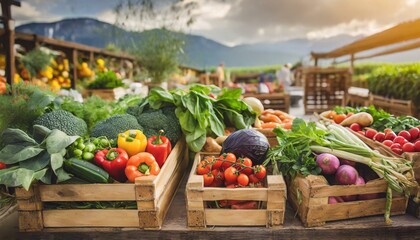 Mercado de fruta y verdura