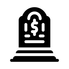 rest in peace glyph icon