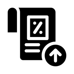 taxes glyph icon