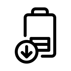 battery line icon