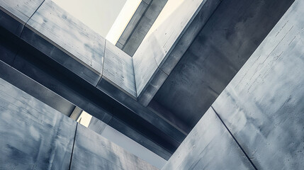 Abstract Geometry: Minimalist Architectural Symmetry