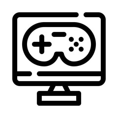 videogame line icon