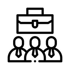 employee engagement line icon