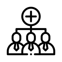 new employee line icon