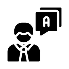 language glyph icon