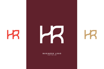 HR, RH, H, R, Abstract Letters Logo Monogram,