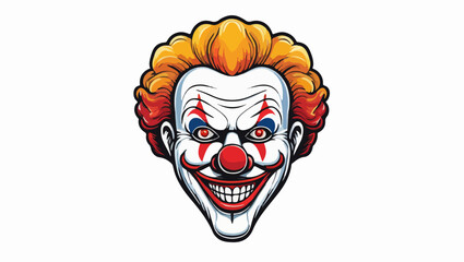 Clown Face Vector Illustration