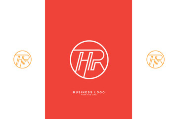 HR, RH, H, R, Abstract Letters Logo Monogram,