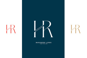 HR, RH, H, R, Abstract Letters Logo Monogram,