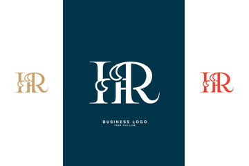 HR, RH, H, R, Abstract Letters Logo Monogram,