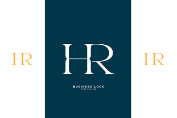 HR, RH, H, R, Abstract Letters Logo Monogram,