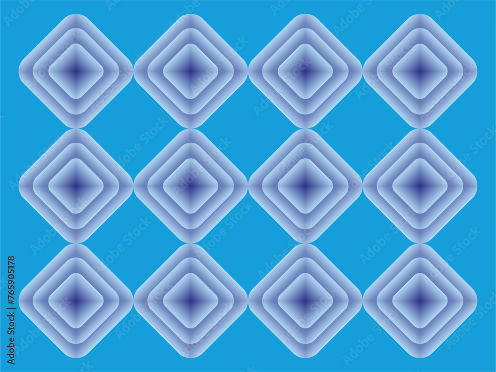 Fototapete composition of planes and geometric shapes with blue gradients as background design in graphic visual elements and for other visual design needs
