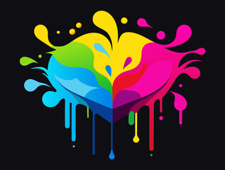 Bright palette of vector graphics