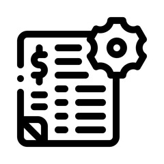asset management line icon
