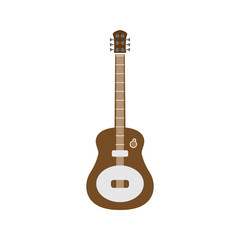 Naklejka premium vector icon of musical instrument, guitar
