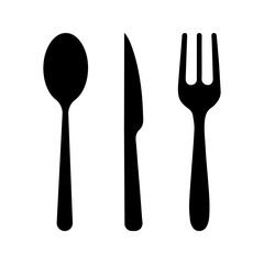 vector icon of restaurant fork spoon and Chef hat. Toque