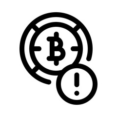 bitcoin line icon