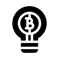 bitcoin glyph icon