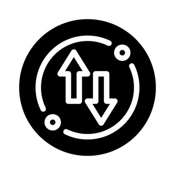 syncronization glyph icon