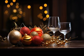 christmas still life with candle background