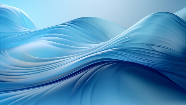 Closeup of an electric blue wave on a transparent background