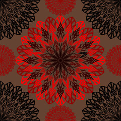 mandala pattern artwork for colorful background