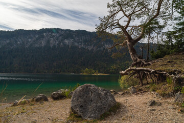 Eibsee im Allgäu im Herbst