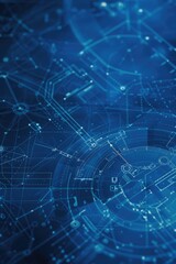 Fototapeta premium Futuristic Electronic Blueprints with Circuit Design