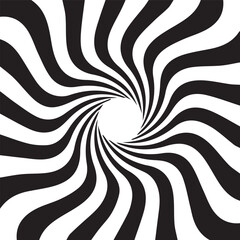 optical illusion, element, circle, black and white stripes, sticker, design graphic symbols of the company logo, the ability to change color and size.
