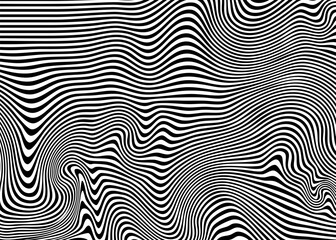 Fototapeta na wymiar Indie Aesthetic Trippy Wave Pattern, Retro Psychedelic Background