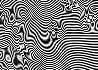 Fototapeta na wymiar Indie Aesthetic Trippy Wave Pattern, Retro Psychedelic Background