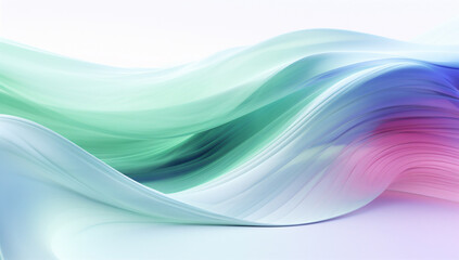 Obraz premium Closeup view of artistic electric blue wave pattern on white background