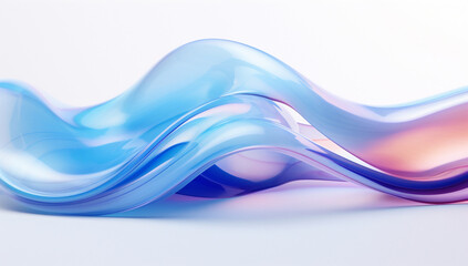 Macro photography of an electric blue and violet wave on a white surface