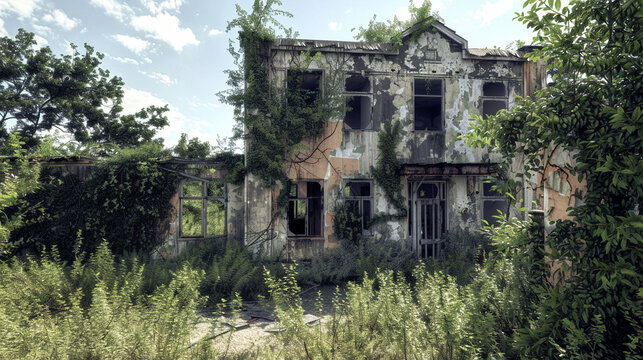 Eerie Beauty: Abandoned Building Ruins
