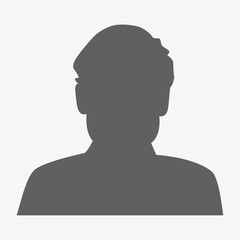 Vector flat illustration. Avatar, user profile, person icon, profile picture. Suitable for social media profiles, icons, screensavers and as a template.