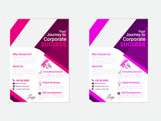 modern and beautiful corporate business flyer design template 