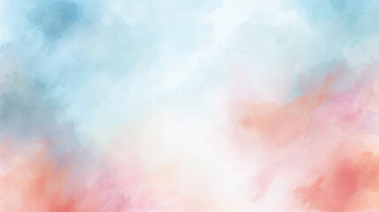 Fototapeta na wymiar Abstract pastel colors watercolor background. Watercolor background. Abstract watercolor cloud texture.